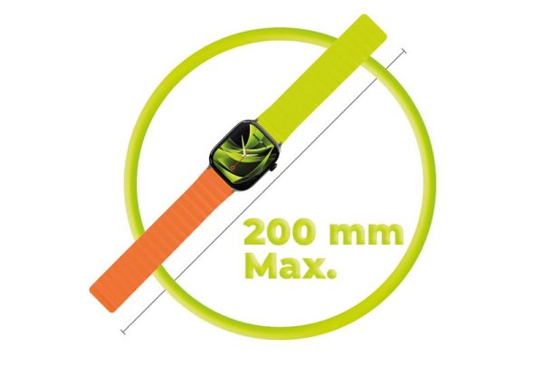 Mobile Origin Magnetic Watch Strap II orange/green - Apple Watch 49mm/46mm/45mm/44mm