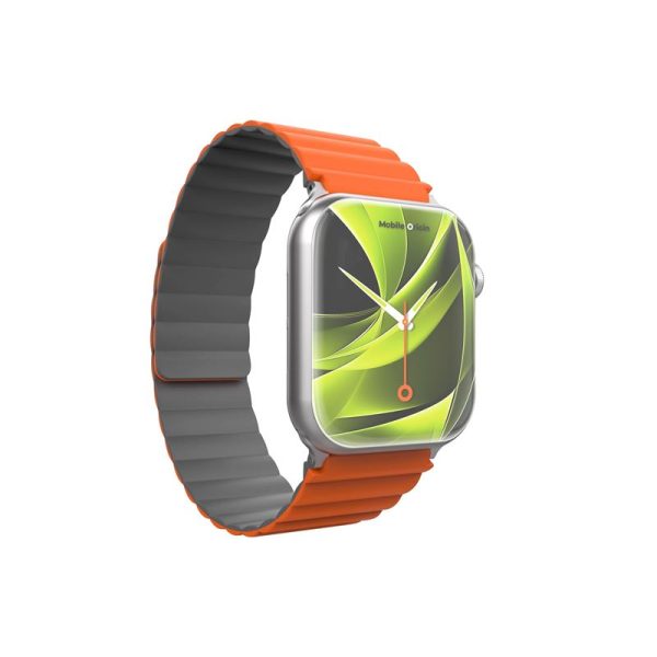 Mobile Origin Magnetic Watch Strap II orange/grey - Apple Watch 49mm/46mm/45mm/44mm