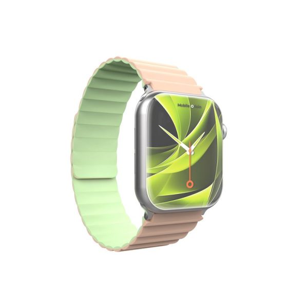 Mobile Origin Magnetic Watch Strap II pink/light green - Apple Watch 49mm/46mm/45mm/44mm