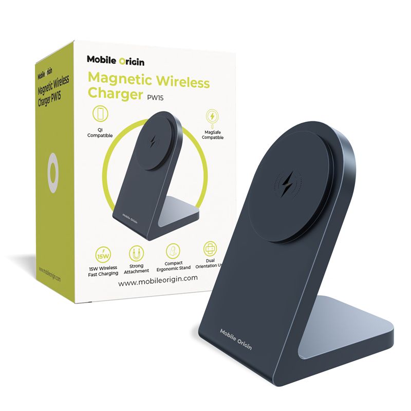 Mobile Origin Magnetic Wireless Charger PW15 MagSafe Compatible