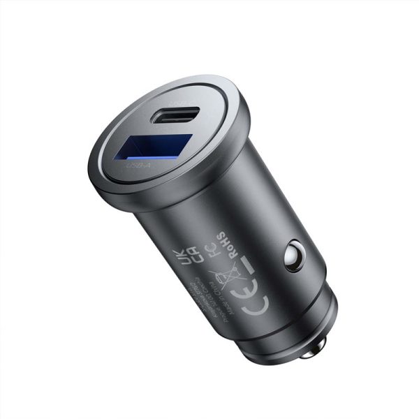Mobile Origin Metal Car Charger 30W CA12 - USB-C USB-A