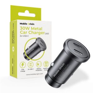 Mobile Origin Metal Car Charger 30W CA13 - 2x USB-C