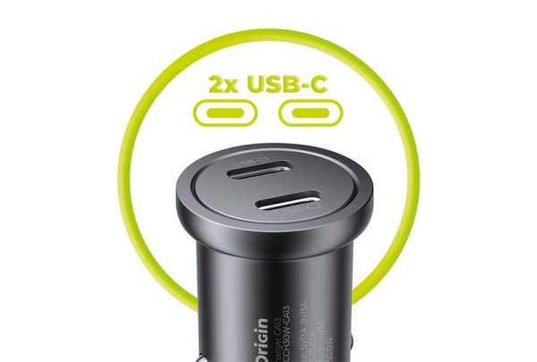 Mobile Origin Metal Car Charger 30W CA13 - 2x USB-C