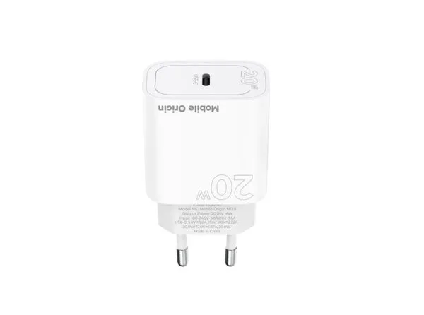 Mobile Origin PD20W Wall Charger MO11 white 1 USB-C