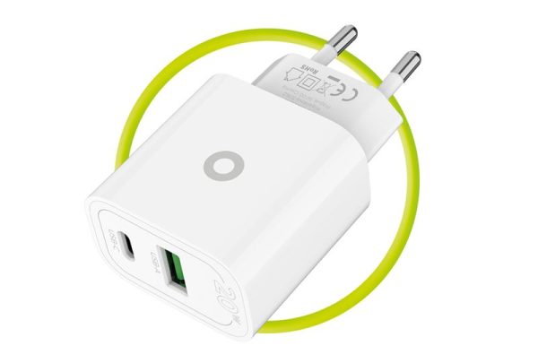 Mobile Origin PD20W Wall Charger MO12 white 1 USB-A + 1 USB-C
