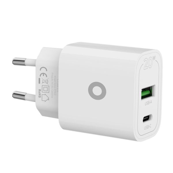 Mobile Origin PD20W Wall Charger MO12 white 1 USB-A + 1 USB-C
