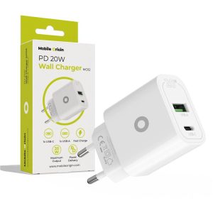 Mobile Origin PD20W Wall Charger MO12 white 1 USB-A + 1 USB-C
