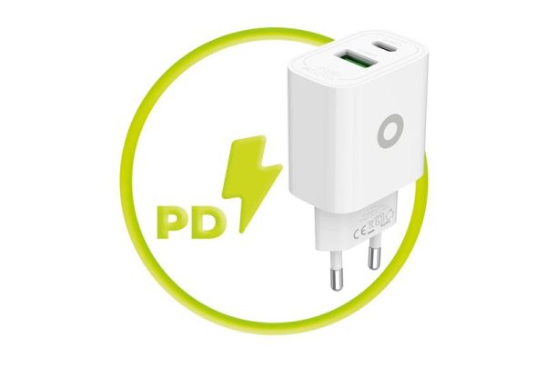 Mobile Origin PD20W Wall Charger MO12 white 1 USB-A + 1 USB-C