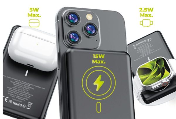 Mobile Origin PowerBank 10000mAh 3in1 Wireless Magnetic PowerBank PB8