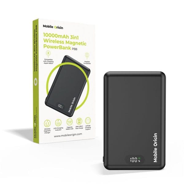 Origin Power Bank Mobile Origin PowerBank 10000mAh 3in1 Wireless Magnetic PowerBank PB8 ...