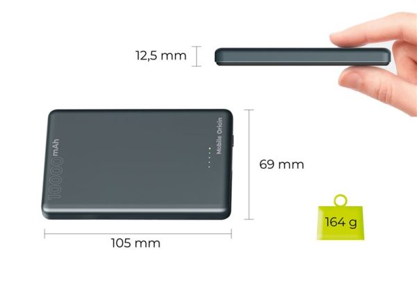 Mobile Origin PowerBank Metal Slim 10000mAh PB1