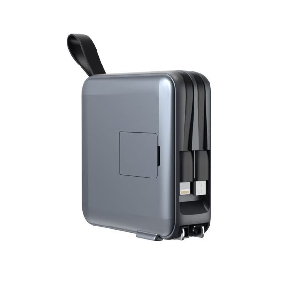 Mobile Origin PowerBank & Travel Charger Lightning/USB-C Cable MagSafe/AW/iPhone Compatible grey