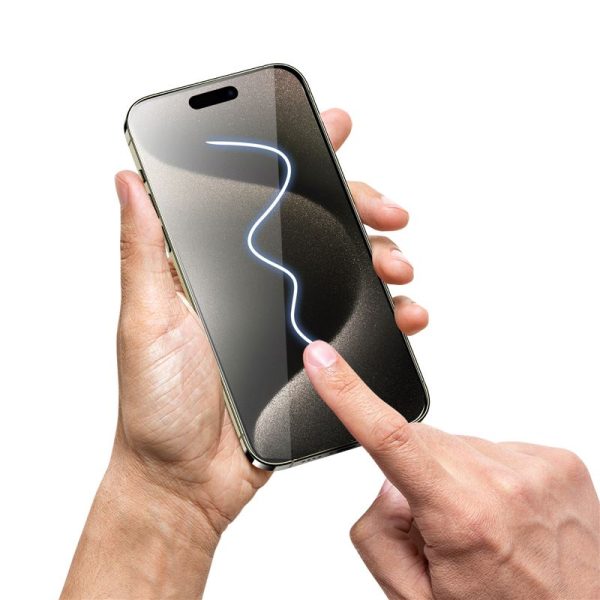 Mobile Origin Privacy Screen Guard iPhone 15 Pro Max with easy applicator 2 pack