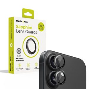 Mobile Origin Sapphire Lens guards black - iPhone 16/16 Plus