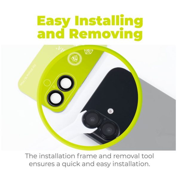 Mobile Origin Sapphire Lens guards black - iPhone 16/16 Plus