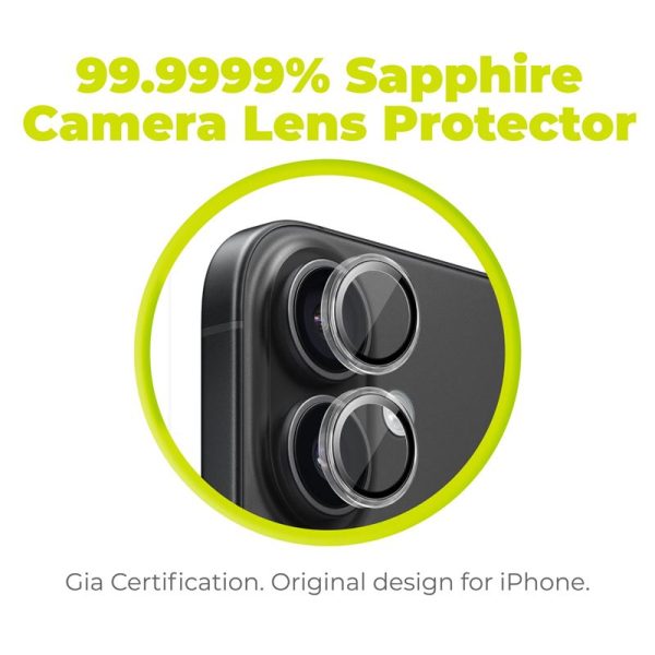 Mobile Origin Sapphire Lens guards black - iPhone 16/16 Plus