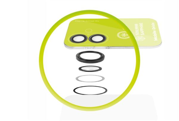 Mobile Origin Sapphire Lens guards black - iPhone 17