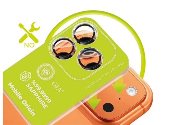 Mobile Origin Sapphire Lens guards clear - iPhone 17 Pro / 17 Pro Max