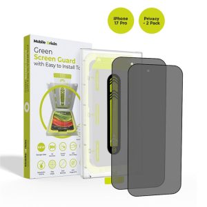Mobile Origin Screen Guard Privacy with easy applicator 2 pack - iPhone 17 Pro