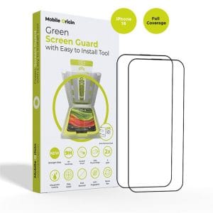 Mobile Origin Screen Guard with easy applicator 2 pack - iPhone 16