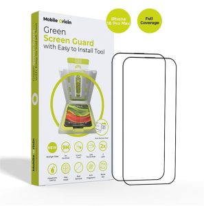 Mobile Origin Screen Guard with easy applicator 2 pack -  iPhone 16 Pro Max