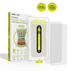 Mobile Origin Screen Guard with easy applicator case friendly 2 pack - iPhone 17 Pro Max