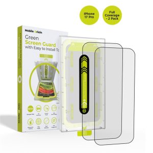 Mobile Origin Screen Guard with easy applicator full coverage 2 pack - iPhone 17 Pro