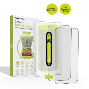 Mobile Origin Screen Guard with easy applicator full coverage 2 pack - iPhone 17 Pro Max
