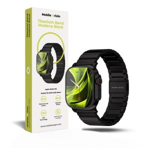 Mobile Origin Titanium Band Modena black  - Apple Watch Ultra 49mm