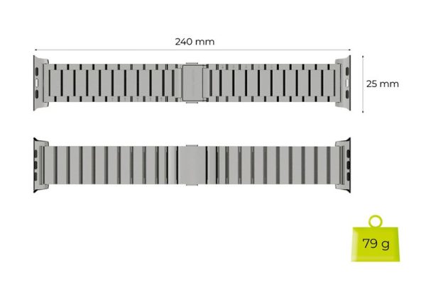 Mobile Origin Titanium Band Modena natural  - Apple Watch Ultra 49mm