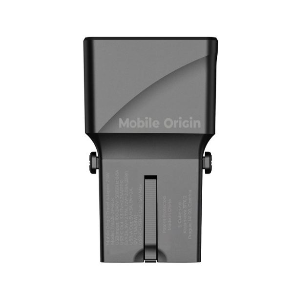 Mobile Origin Travel adapter 25W EU/US/UK/AU black