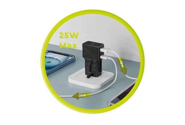 Mobile Origin Travel adapter 25W EU/US/UK/AU white