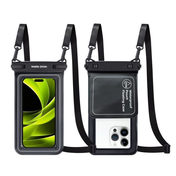 Mobile Origin Waterproof Floating Case with Small Pouch 68" - black/white