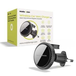 Mobile Origin Wireless Car Vent Charger CA18 Apple Watch/iPhone MagSafe Compatible