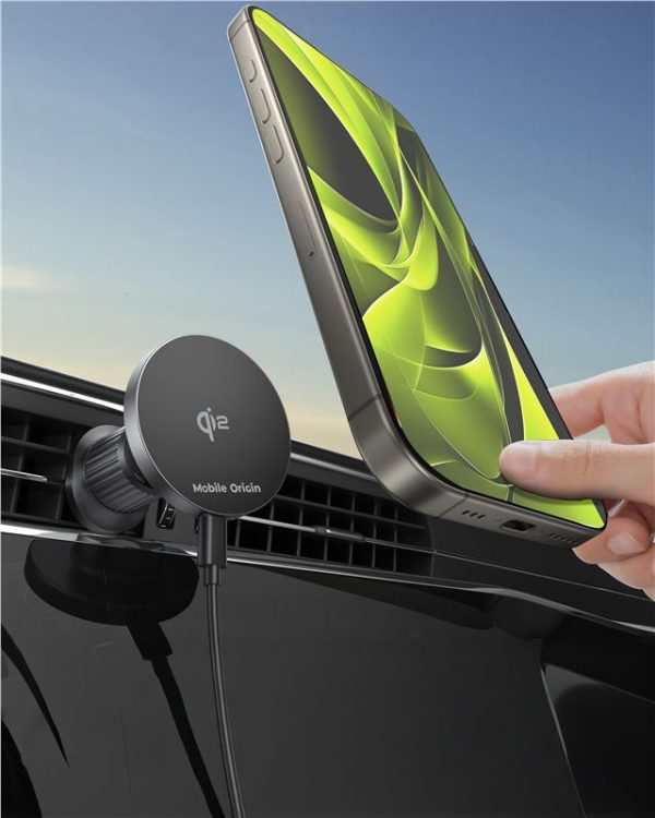 Mobile Origin Wireless Metal Car Charger CA14