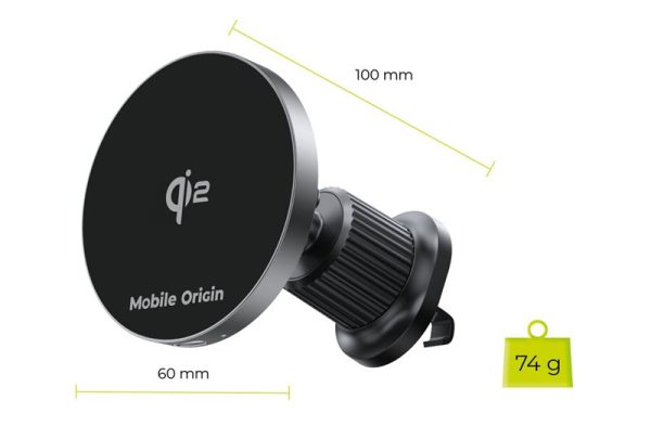 Mobile Origin Wireless Metal Car Charger CA14