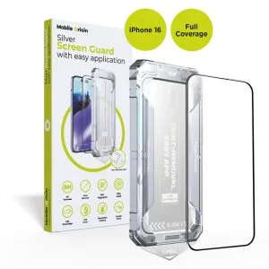 Mobile Origin Yellow Screen Guard with easy application iPhone 16
