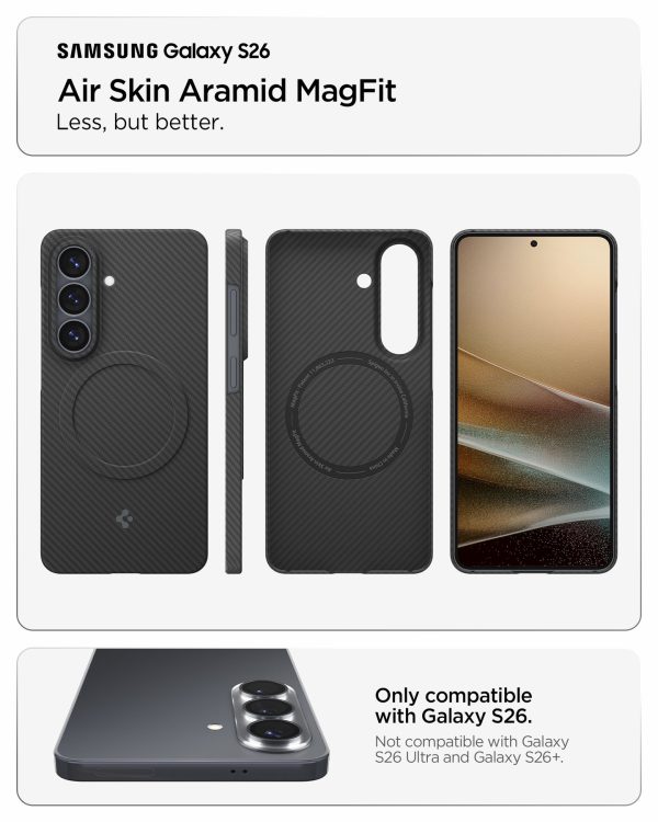 Spigen Air Skin Aramid MagSafe black - Samsung Galaxy S26