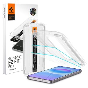 Σετ 2 τεμαχίων προστασίας οθόνης Spigen Glas.tR EZ Fit Pro με οδηγό αυτόματης τοποθέτησης για Samsung Galaxy A57 5G