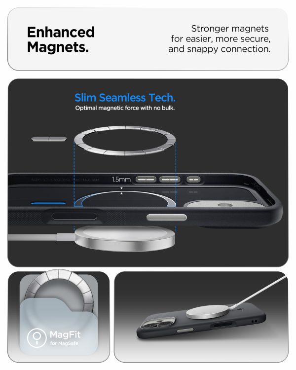 Spigen Nano Pop MagSafe black sesame - iPhone 17