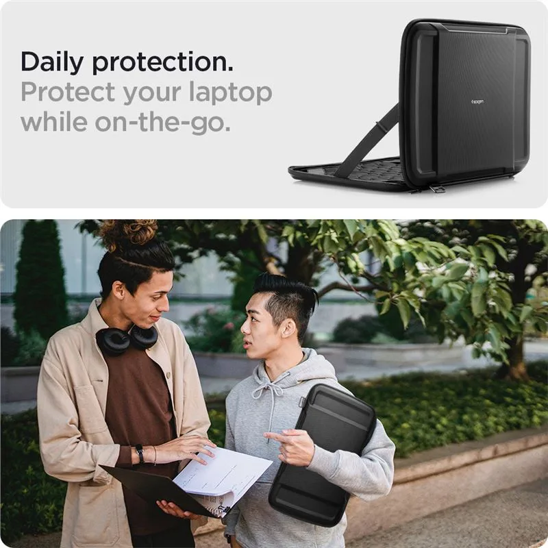 Spigen Rugged Armor Pro black - MacBook Pro 14" M5 2025/M4 2024/M3 2023/M2 2023/M1 2021