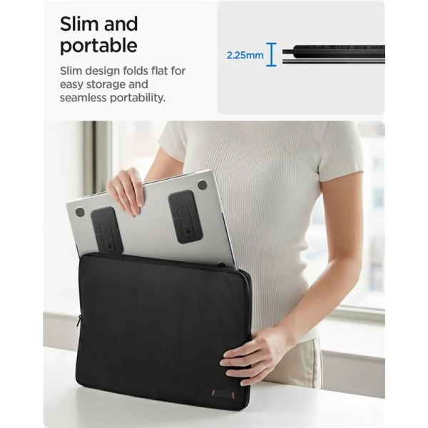 Αναδιπλούμενη Βάση Laptop Spigen Slimfold LD201-S2 – Black (AMP10402) - Image 11
