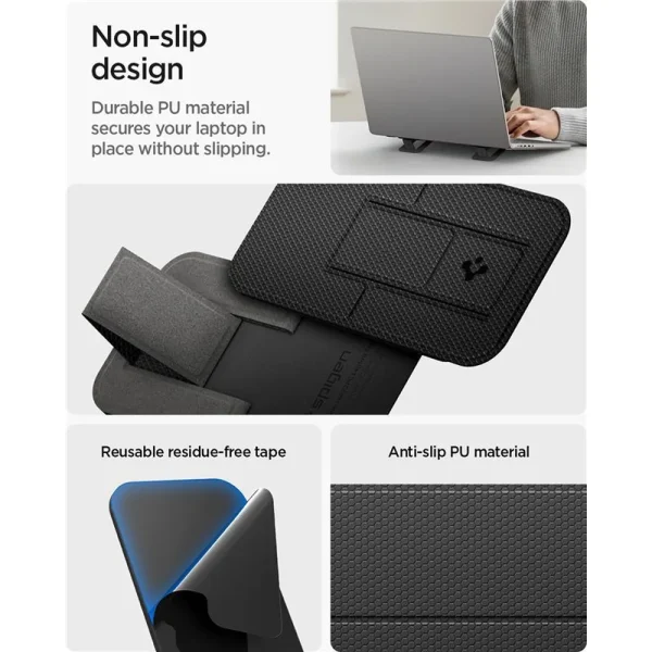 Αναδιπλούμενη Βάση Laptop Spigen Slimfold LD201-S2 – Black (AMP10402) - Image 13