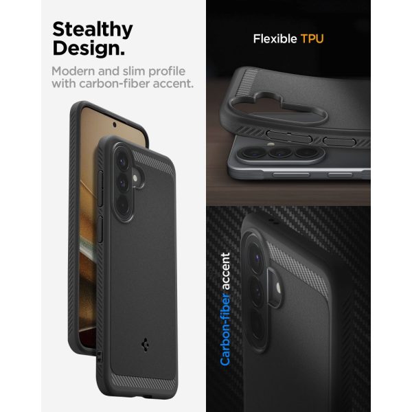 Spigen Rugged Armor Galaxy A57 5G Matte Black