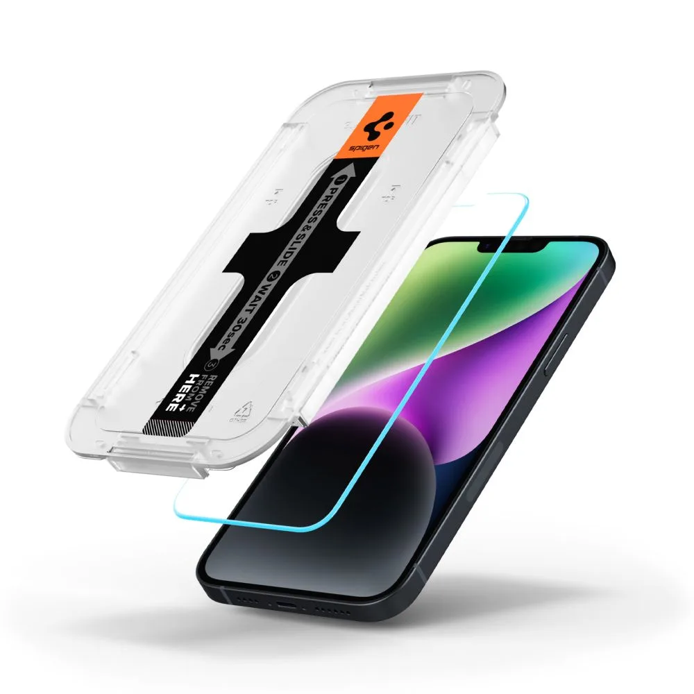 Szkło Hartowane Spigen Glas.tr ”Ez Fit” iPhone 13 / 13 Pro / 14 / 16E / 17E Clear