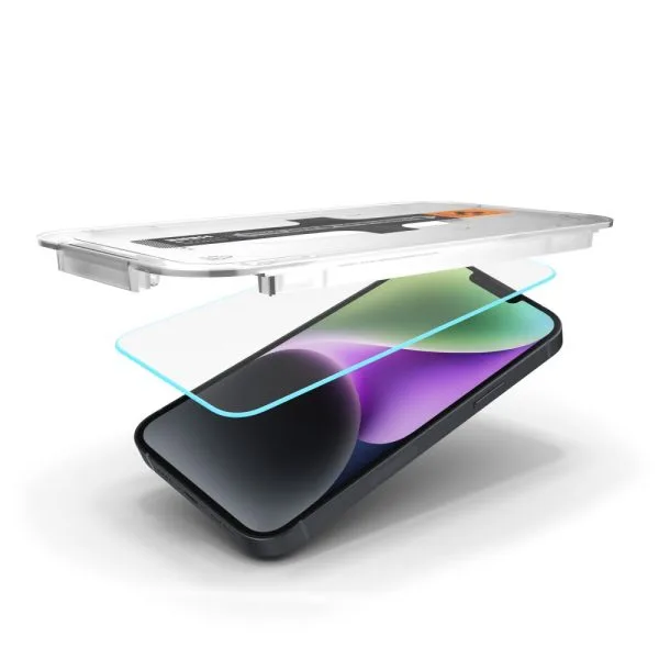 Szkło Hartowane Spigen Glas.tr ”Ez Fit” iPhone 13 / 13 Pro / 14 / 16E / 17E Clear