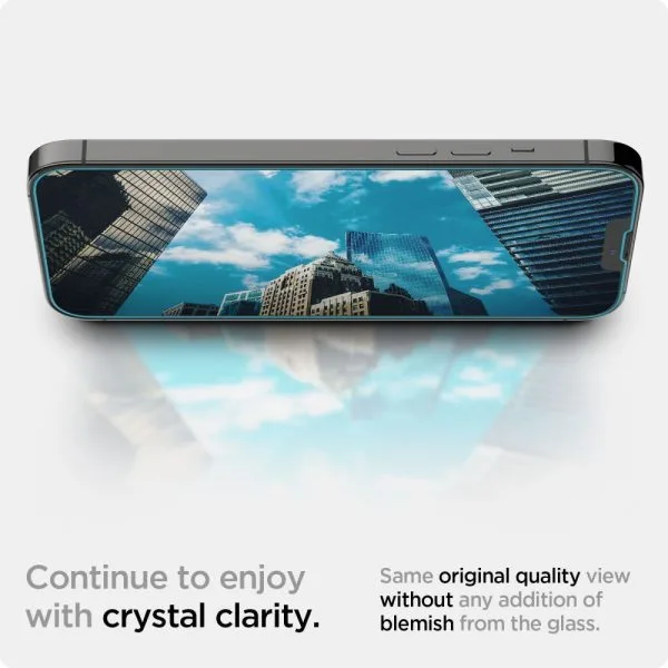 Szkło Hartowane Spigen Glas.tr ”Ez Fit” iPhone 13 / 13 Pro / 14 / 16E / 17E Clear