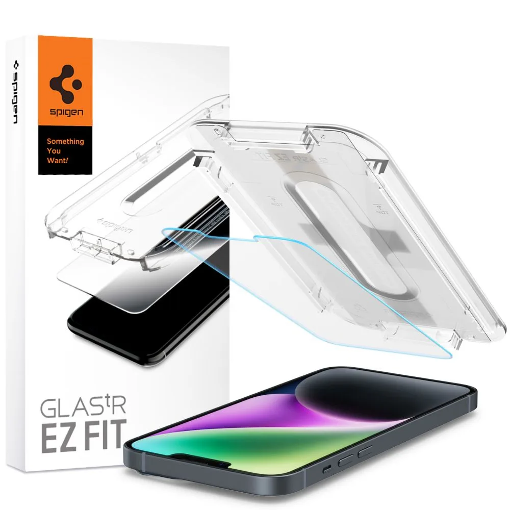 Τζάμι Προστασίας iPhone 13 13 Pro 14 16e 17e Spigen Glas.TR EZ Fit Clear