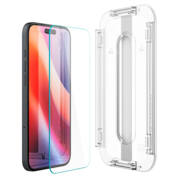 Szkło Hartowane Spigen Glas.tr ”Ez Fit” iPhone 15 / 16 Clear
