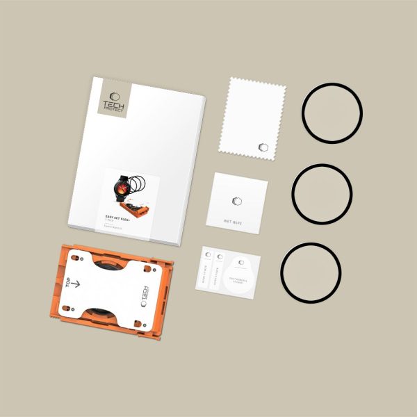 Προστασία Οθόνης Tech-Protect Easy Set Flex+ για Xiaomi Watch 5 - Black (3-Pack) - Image 6